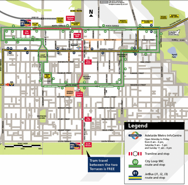 Adelaide Metro Map