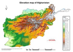 Afghanistan Elevation Map