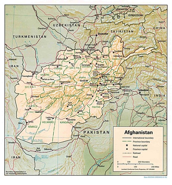 Afghanistan Map