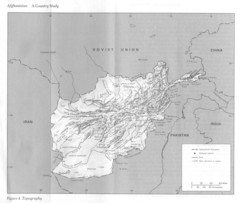 Afghanistan Topographic Map