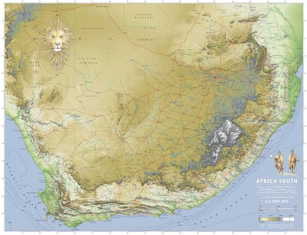 Africa South Map
