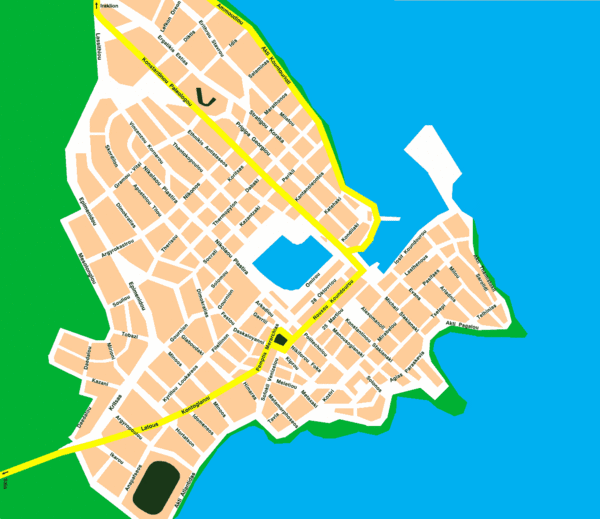 Agios Nikolaos City Map