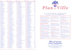 Aix le Bain - index Map