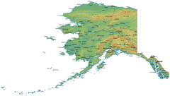 Alaska Detailed Map