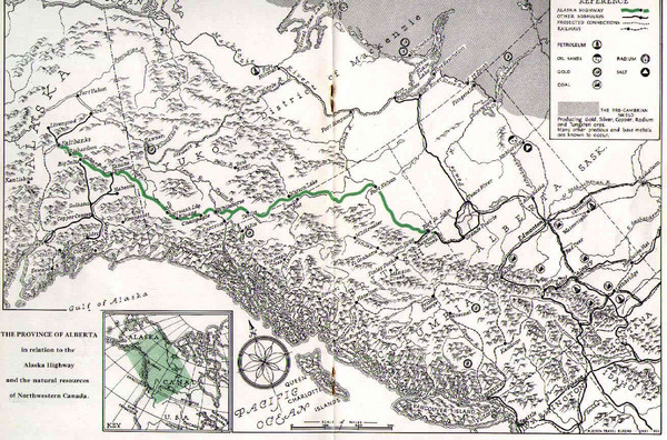 Alaska Highway Map
