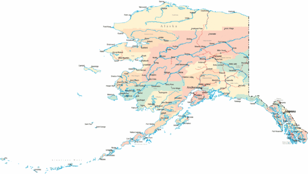 Alaska Road Map