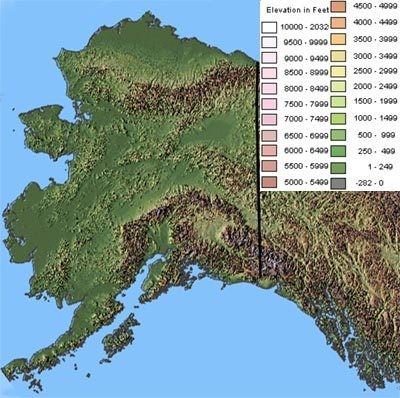 Alaska Topographic Map