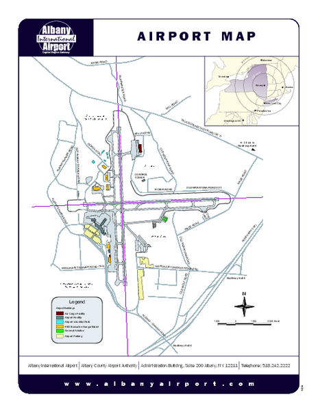 Albany International Airport Map