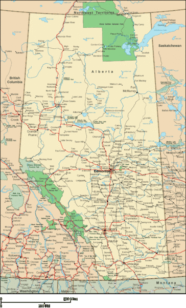 Alberta Map