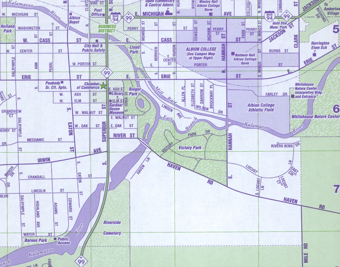 Albion City Map Albion Michigan • mappery