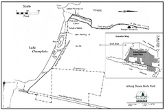 Alburg Dunes State Park map