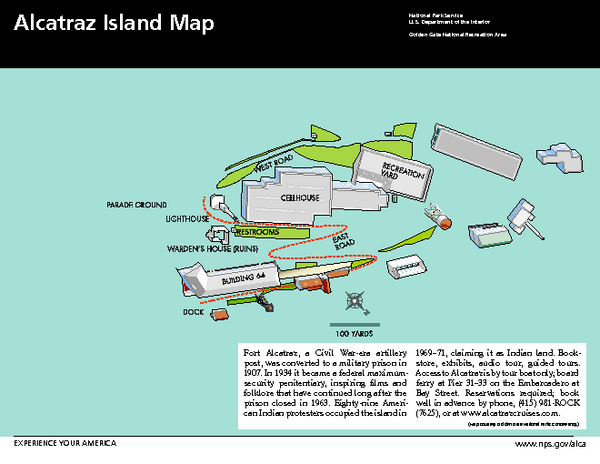 Alcatraz Island Map