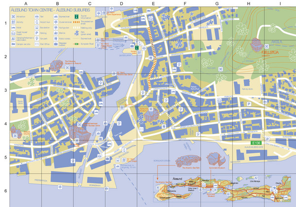 Alesund Town Map