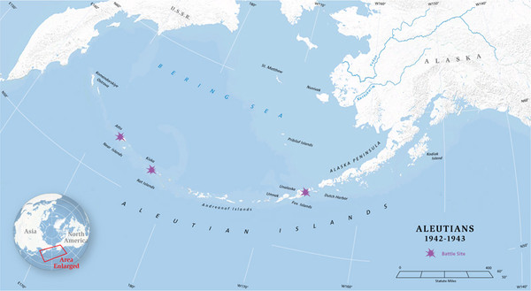 Aleutian Islands Map