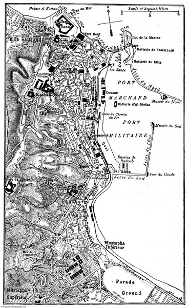 Algiers 1906 Map