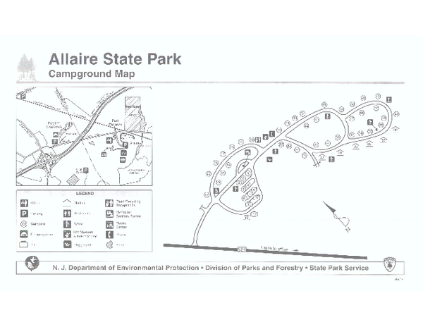 Allaire State Park Map Allaire State Park Campground Map - Farmingdale Nj 07727 • Mappery