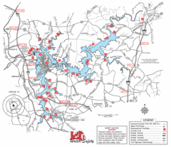 Allatoona Lake Map Allatoona Lake Map