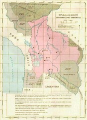 Alleged territorial losses of Bolivia Map