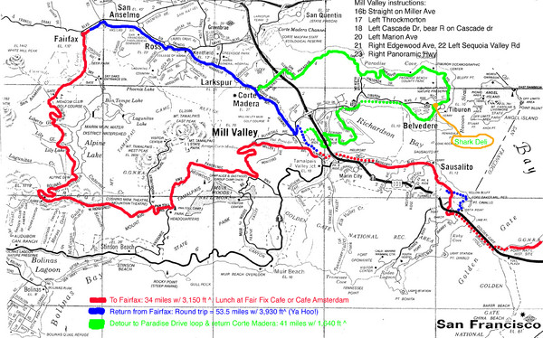 Alpine Dam Seven Sisters Road Bike Route Map - clockwise