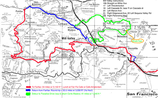 Alpine Dam Seven Sisters Road Bike Route Map - clockwise