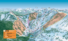 Alpine Meadows Ski Trail Map (Front)