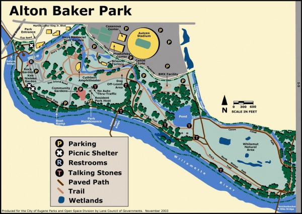 Alton Baker Park Map