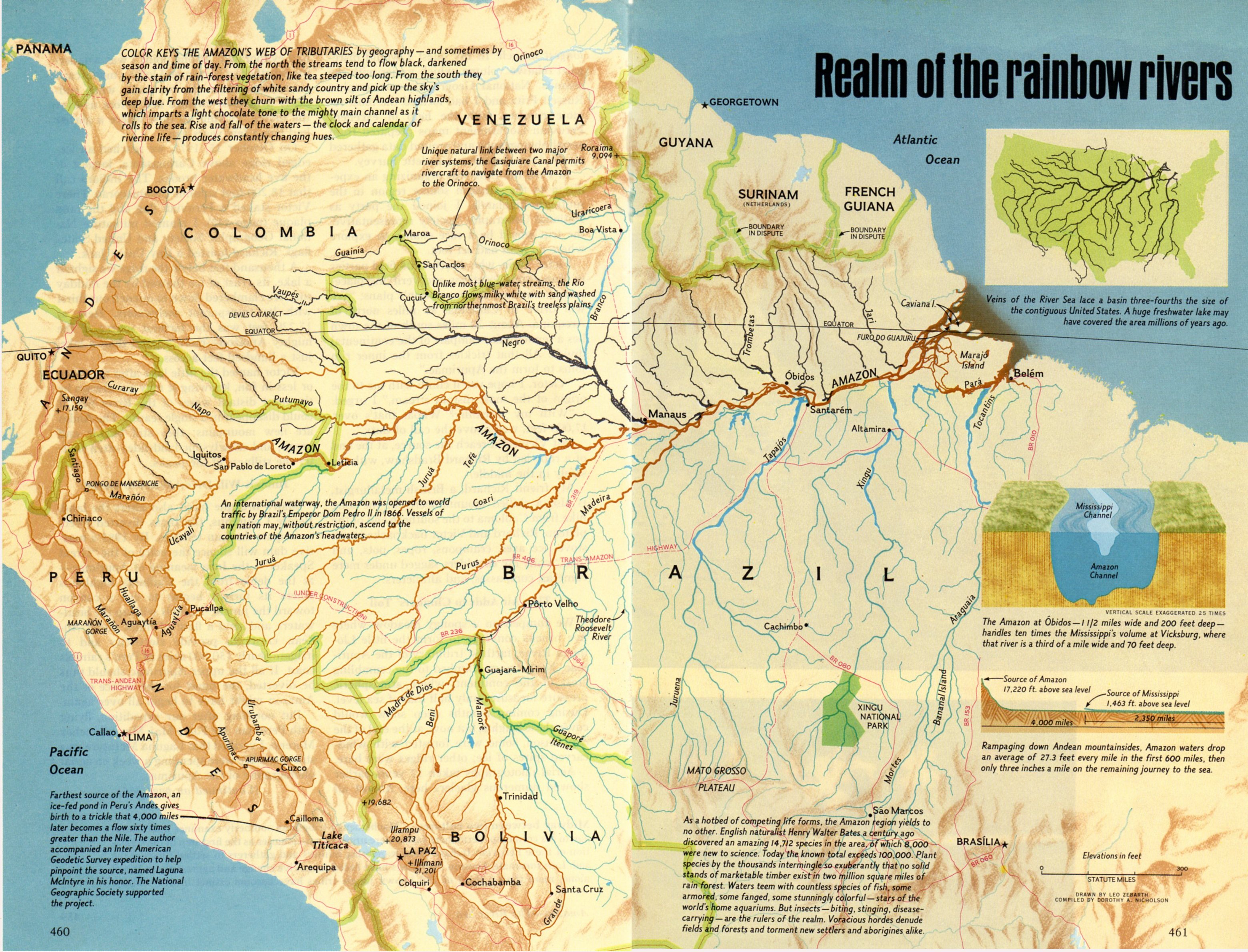 Amazon River Basin Map