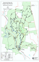 American Legion State Forest trail map