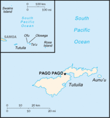 American Samoa Tourist Map