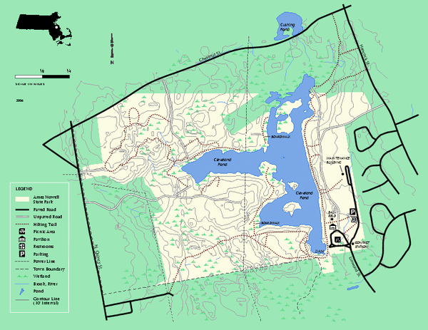 Ames Nowell State Park Map