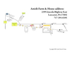 Amish Farm and House Route Map