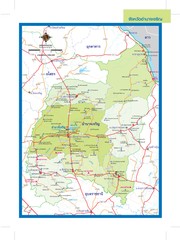 Amnatcharoen, Thailand Map
