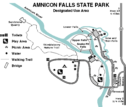 Amnicon Falls State Park Map