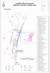 Amphoe Chaam Tourist Map