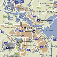 Amsterdam Airport Tourist Map