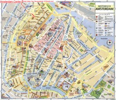 Amsterdam City Tourist Map