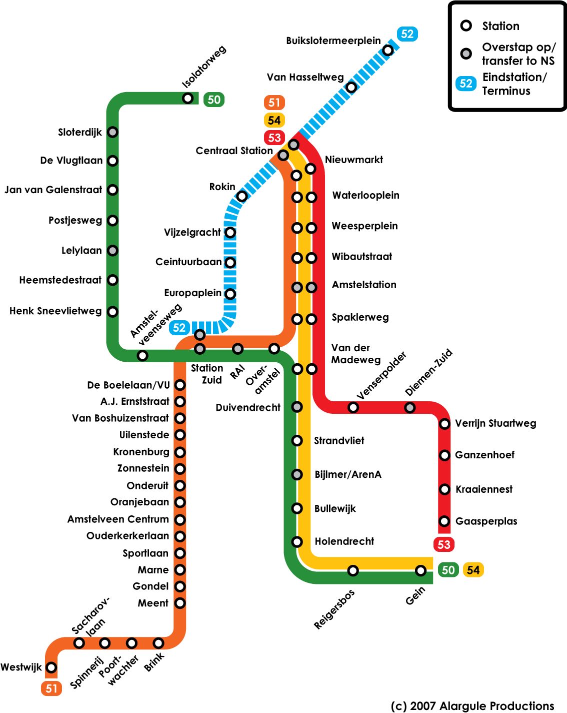 Amsterdam Metro Map Amsterdam Mappery Amsterdam Metro Map Amsterdam Mappery
