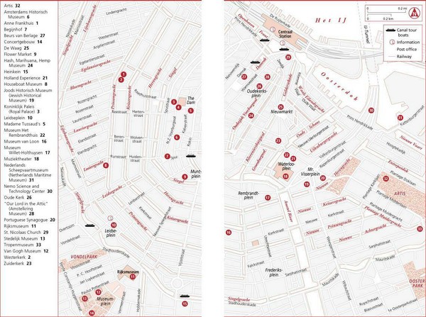 Amsterdam Tourist Map