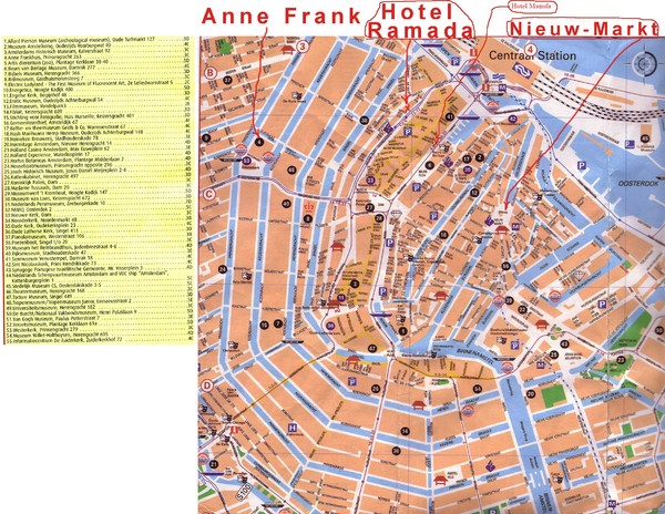 Amsterdam Tourist Map