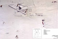 Amundsen Scott South Pole Station Aerial Map