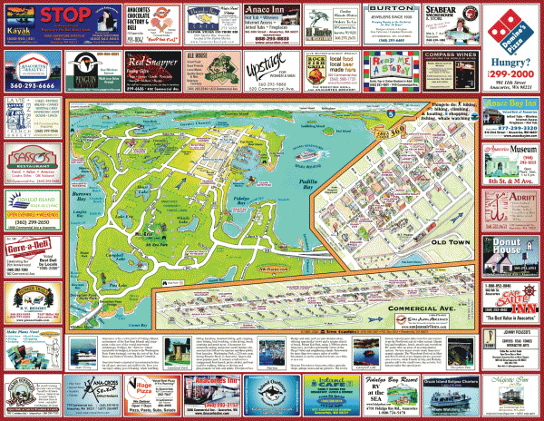 Anacortes tourist map