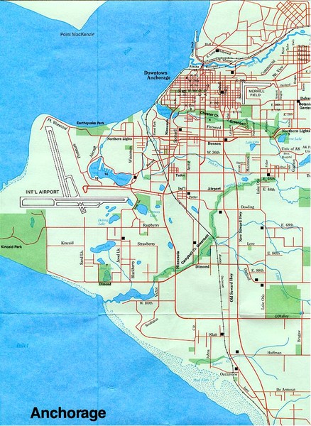 Anchorage Alaska Map