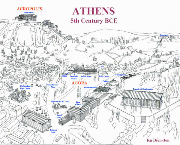 Ancient Athens Map