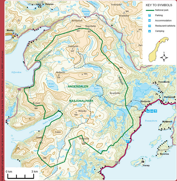 Anderdalen National Park Map