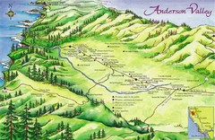 Anderson Valley Wine Map