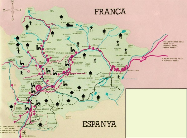 Andorra Tourist Map