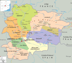 Andorra: political Map