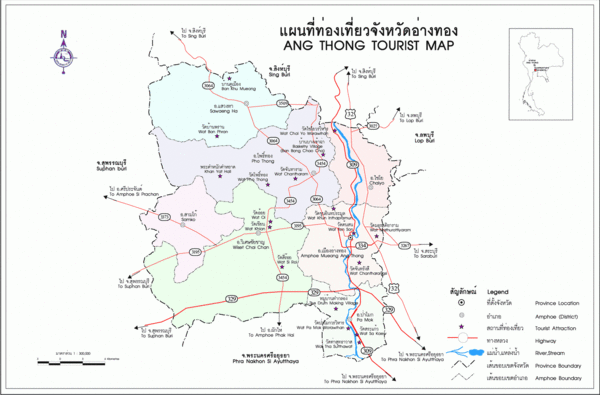 Ang Thong Tourist Map