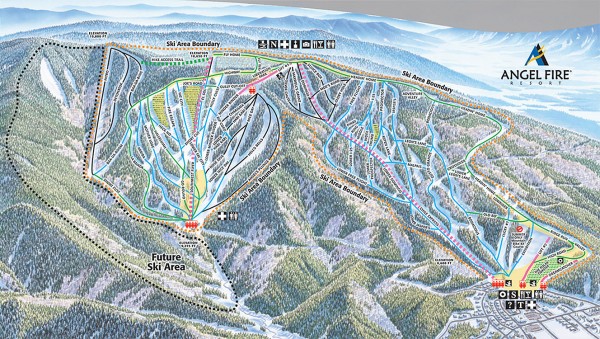 Angel Fire Ski Trail Map