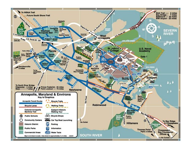 Annapolis Tourist map